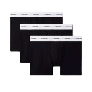 Calvin Klein Low Rise Trunks 3-Pack Cotton Stretch Underwear Black Men's Medium‎